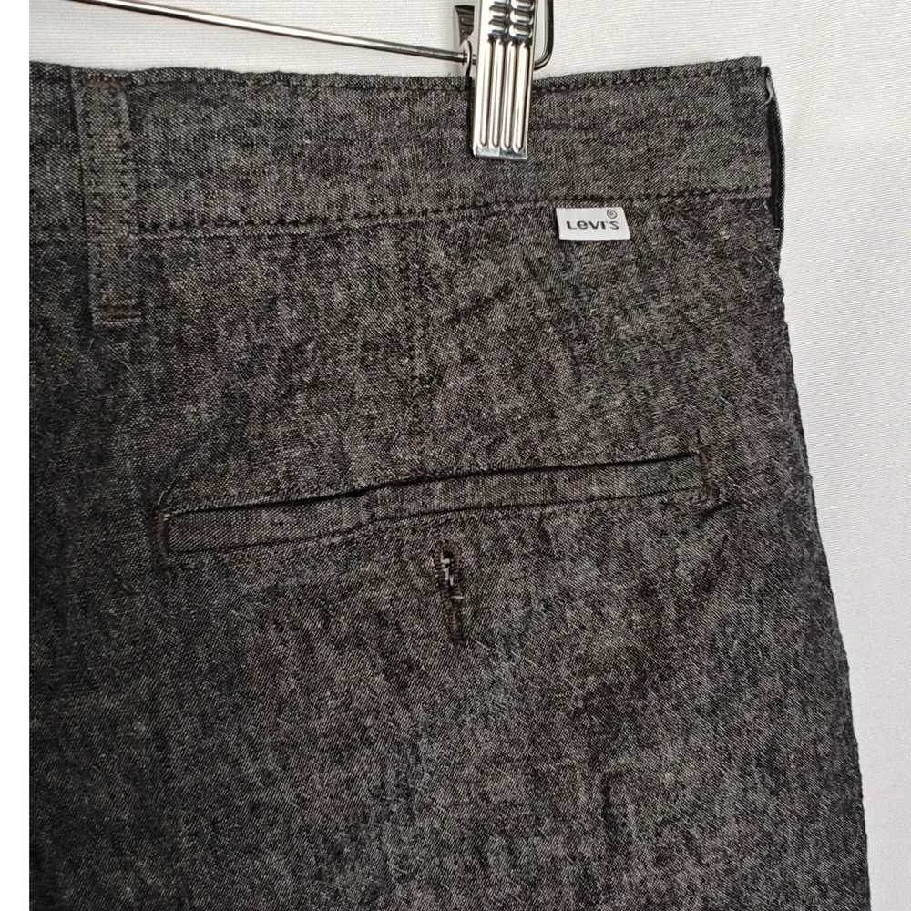 Levi Strauss Men‎ Shorts Size 38 Grey Heather Chambray Chino Casual 9